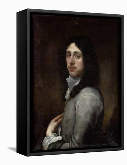Portrait of a Young Man Dressed in Grey-Bartolome Esteban Murillo-Framed Stretched Canvas