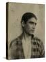 Portrait of a Young Man in a Checkered Shirt, Sicily C.1896-Wilhelm Von Gloeden-Stretched Canvas