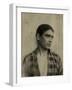 Portrait of a Young Man in a Checkered Shirt, Sicily C.1896-Wilhelm Von Gloeden-Framed Photographic Print