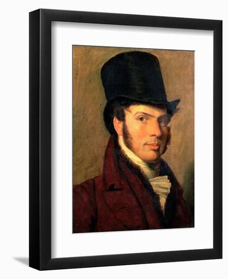 Portrait of a Young Man in a Top Hat-Jacques-Laurent Agasse-Framed Giclee Print