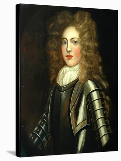 Portrait of a Young Man In Armour-null-Stretched Canvas