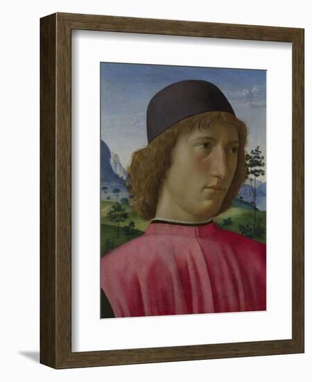 Portrait of a Young Man in Red, Ca 1485-Domenico Ghirlandaio-Framed Giclee Print