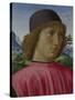 Portrait of a Young Man in Red, Ca 1485-Domenico Ghirlandaio-Stretched Canvas