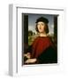 Portrait of a Young Man in Red-Circle of Raphael (Raffaello Sanzio)-Framed Art Print