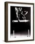 Portrait of a Young Man Jumping over a Hurdle-null-Framed Photographic Print