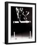 Portrait of a Young Man Jumping over a Hurdle-null-Framed Photographic Print