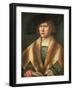 Portrait of a Young Man, Possibly a Self Portrait, C.1520 (Panel)-Bernard van Orley-Framed Giclee Print