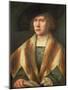 Portrait of a Young Man, Possibly a Self Portrait, C.1520 (Panel)-Bernard van Orley-Mounted Giclee Print