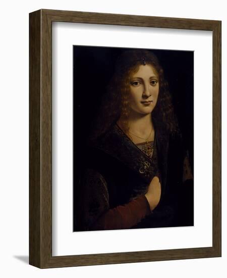 Portrait of a Young Man, Possibly Girolamo Casio, C.1500-Giovanni Antonio Boltraffio-Framed Giclee Print