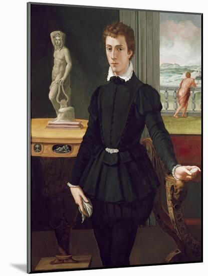 Portrait of a Young Man, Post 1560-Alessandro Allori-Mounted Giclee Print