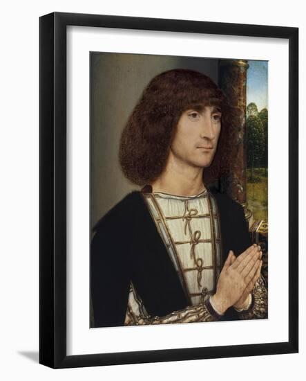 Portrait of a Young Man Praying, Ca 1485-Hans Memling-Framed Giclee Print