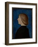 Portrait of a Young Man, Second Half of 15Th Century (Oil & Tempera on Panel)-School of Ferrare-Framed Giclee Print