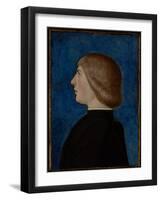 Portrait of a Young Man, Second Half of 15Th Century (Oil & Tempera on Panel)-School of Ferrare-Framed Giclee Print