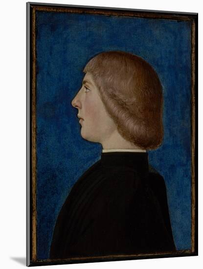 Portrait of a Young Man, Second Half of 15Th Century (Oil & Tempera on Panel)-School of Ferrare-Mounted Giclee Print
