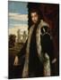 Portrait of a Young Man Wearing Lynx Fur-Paolo Veronese-Mounted Giclee Print