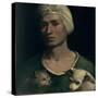 Portrait of a Young Man with a Dog and a Cat-Dosso Dossi-Stretched Canvas