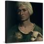 Portrait of a Young Man with a Dog and a Cat-Dosso Dossi-Stretched Canvas