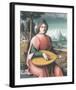 Portrait Of A Young Man With A Lute (Allegory Of Youth And Love)-Francesco Ubertini Bacchiacca-Framed Premium Giclee Print