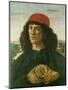 Portrait of a Young Man with a Medal, 1475-Sandro Botticelli-Mounted Giclee Print