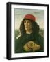 Portrait of a Young Man with a Medal, 1475-Sandro Botticelli-Framed Giclee Print