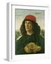 Portrait of a Young Man with a Medal, 1475-Sandro Botticelli-Framed Giclee Print