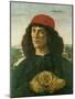 Portrait of a Young Man with a Medal, 1475-Sandro Botticelli-Mounted Giclee Print