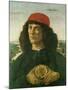 Portrait of a Young Man with a Medal, 1475-Sandro Botticelli-Mounted Giclee Print