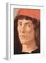 Portrait of a Young Man with Red Cap-Sandro Botticelli-Framed Art Print