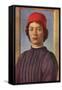 Portrait of a Young Man with Red Cap-Sandro Botticelli-Framed Stretched Canvas