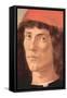 Portrait of a Young Man with Red Cap-Sandro Botticelli-Framed Stretched Canvas