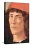 Portrait of a Young Man with Red Cap-Sandro Botticelli-Stretched Canvas