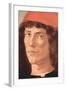 Portrait of a Young Man with Red Cap-Sandro Botticelli-Framed Art Print