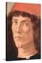 Portrait of a Young Man with Red Cap-Sandro Botticelli-Stretched Canvas