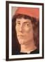 Portrait of a Young Man with Red Cap-Sandro Botticelli-Framed Art Print