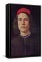 Portrait of a Young Man with Red Cap-Sandro Botticelli-Framed Stretched Canvas