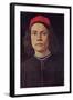 Portrait of a Young Man with Red Cap-Sandro Botticelli-Framed Art Print