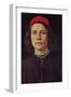 Portrait of a Young Man with Red Cap-Sandro Botticelli-Framed Art Print