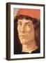 Portrait of a Young Man with Red Cap-Sandro Botticelli-Framed Art Print