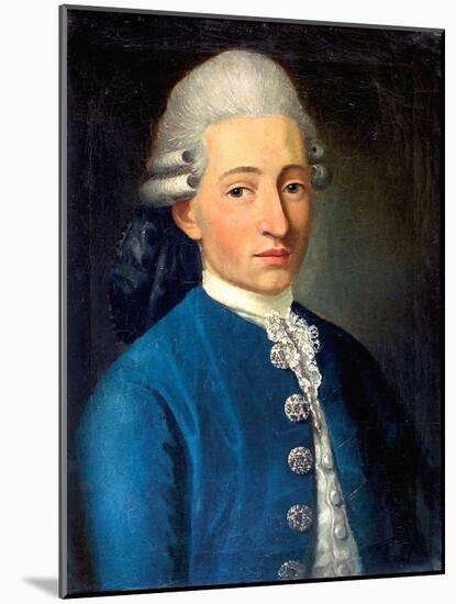 Portrait of a Young Man (Wolfgang Amadeus Mozar), 1772-J. B. Delahaye-Mounted Giclee Print