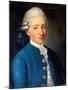 Portrait of a Young Man (Wolfgang Amadeus Mozar), 1772-J. B. Delahaye-Mounted Giclee Print