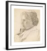 Portrait of a Young Man-Dante Gabriel Rossetti-Framed Premium Giclee Print