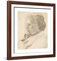 Portrait of a Young Man-Dante Gabriel Rossetti-Framed Premium Giclee Print