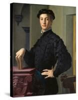 Portrait of a Young Man-Agnolo Bronzino-Stretched Canvas