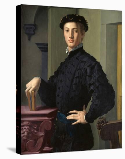 Portrait of a Young Man-Agnolo Bronzino-Stretched Canvas