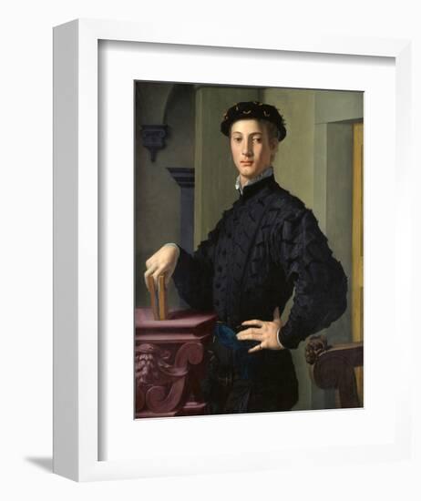 Portrait of a Young Man-Agnolo Bronzino-Framed Art Print