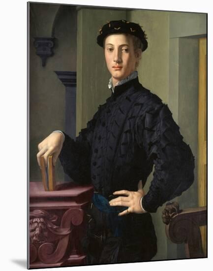 Portrait of a Young Man-Agnolo Bronzino-Mounted Art Print