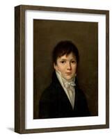 Portrait of a Young Man-Louis Leopold Boilly-Framed Giclee Print