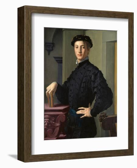 Portrait of a Young Man-Agnolo Bronzino-Framed Art Print