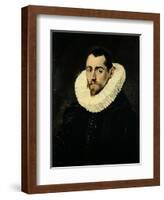 Portrait of a Young Man-El Greco-Framed Giclee Print