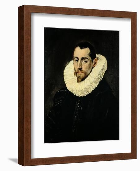 Portrait of a Young Man-El Greco-Framed Giclee Print